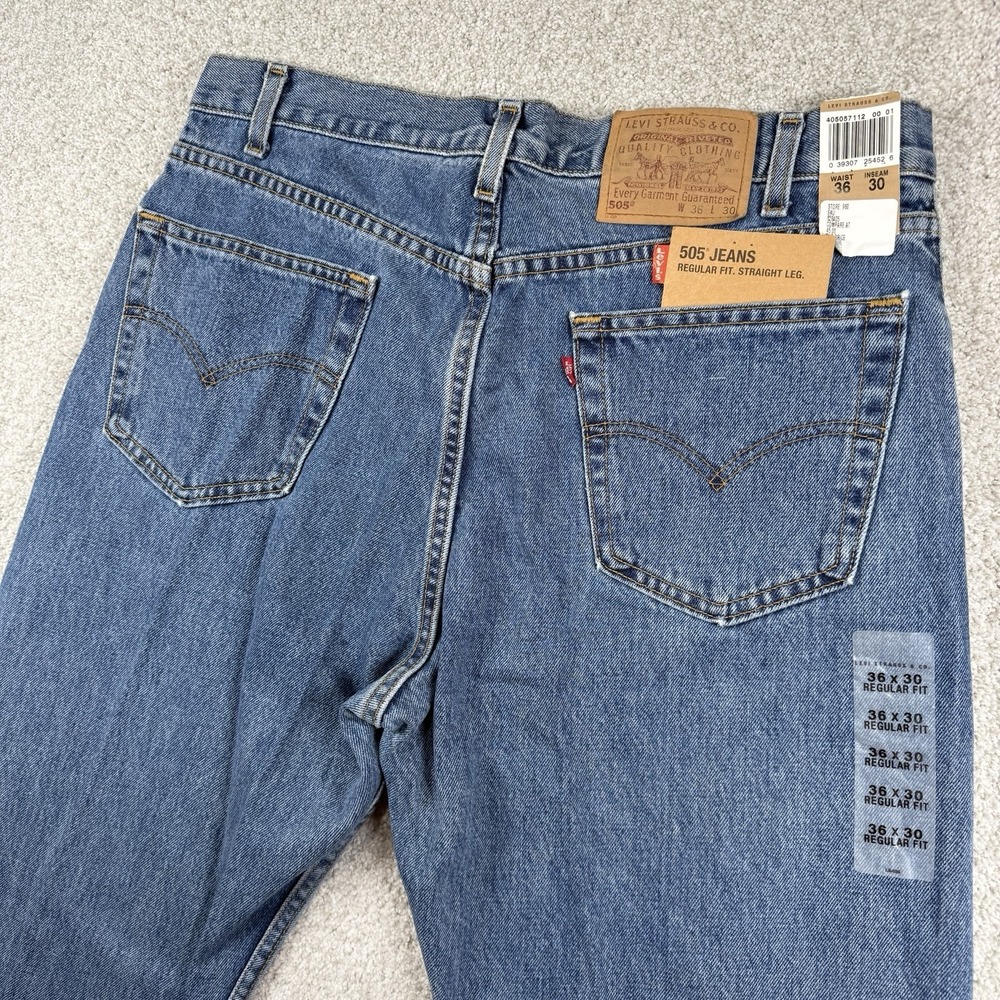 NEW Vintage Levis Jeans 505 Red Tab  Size 36x30‎